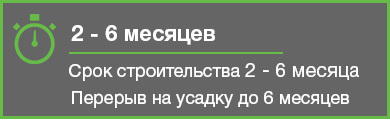 Срокм строительства дом из оцилиндрованного бревна